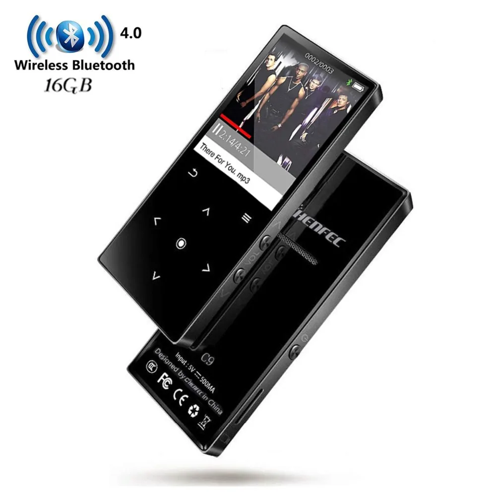 CHENFEC C9 16 Гб сенсорный MP3 плеер с Bluetooth HiFi музыкальный 1 8 дюймовый TFT экран со