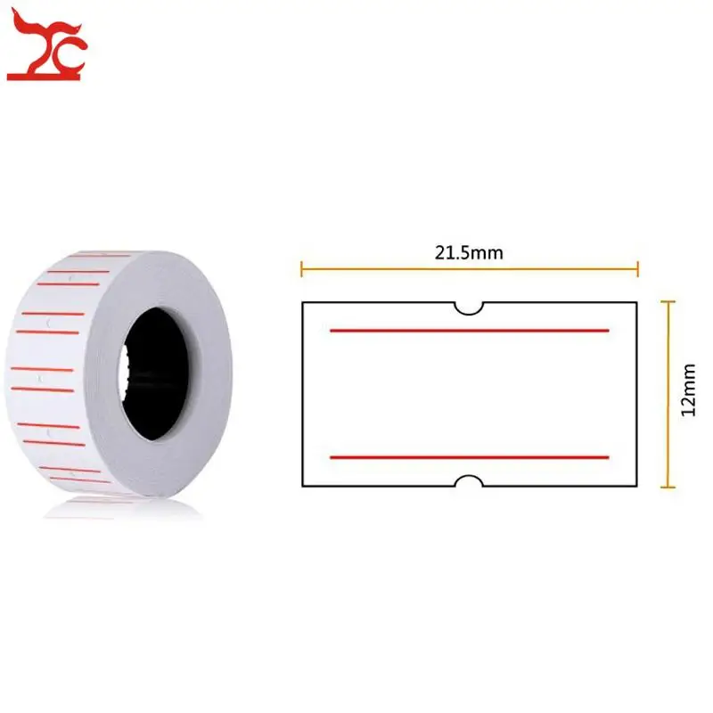 

Retail 1 Roll 500PCS White Adhesive Price Tag Paper Price label Mark Sticker for MX-5500 Price Tag Gun lableller