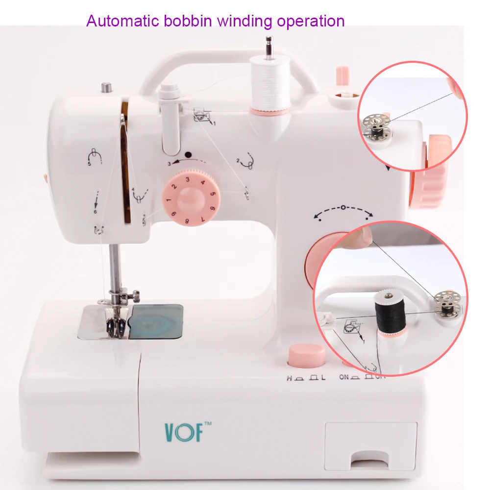 FHSM 318 домашняя ручная мини siruba оверлок бабочка швейная машина|butterfly sewing machine|sewing