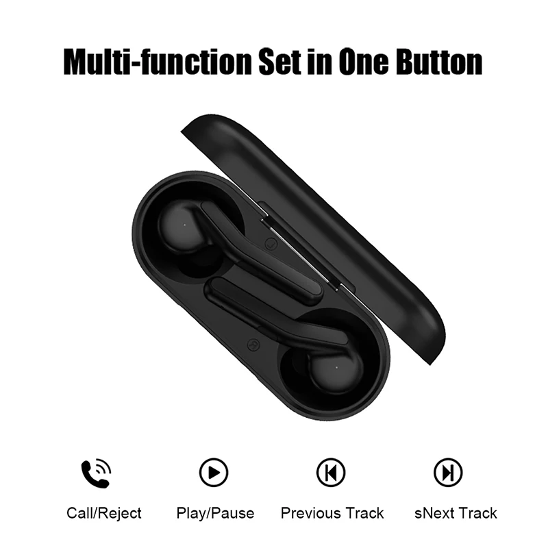 TWS 5 0 наушники игровые bluetooth вкладыши бизнес автомобильные звонки беспроводные hifi