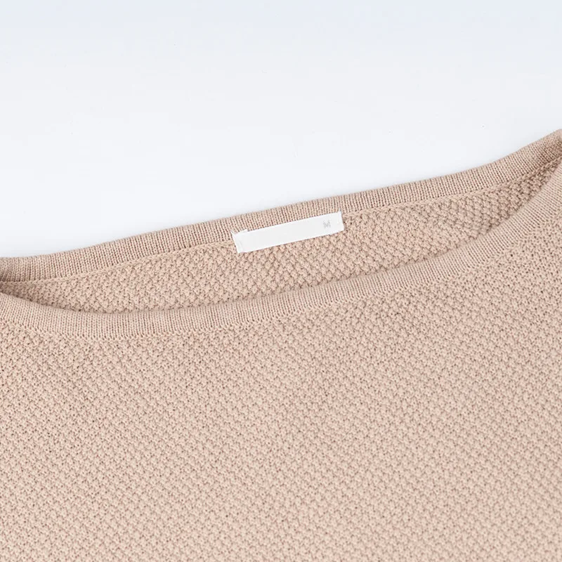 Poncho Pullover Autumn And Winter New Korean One Word Lead Knitting Unlined Upper Garment Easy Pure Cotton Seven Sleeve Women's | Женская