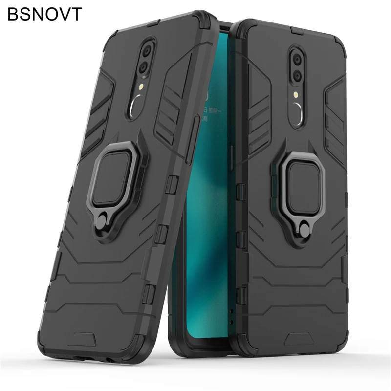 

For OPPO F11 Case Shockproof Hard PC Bumper Magnetic Finger Ring Phone Case For OPPO F11 Cover For OPPO F11 Case 6.53" BSNOVT