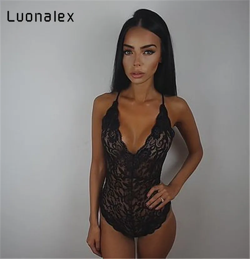 Luonalex горячее сексуальное нижнее белье с открытой спиной кружевное Babydoll открытая