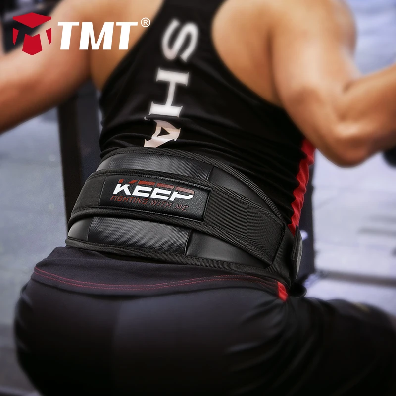 TMT пояс для тяжелой атлетики фитнес Кроссфит поддержка спины гантели Powerlifting Бодибилдинг защита талии тренажерный зал приседания человек