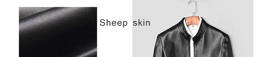 Autumn New Leather Genuine Jacket Men Simple Casual Business Leather Jacket Sheepskin Male Luxury Fashion jaqueta de couro