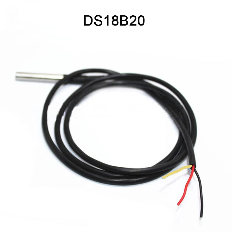 DS18b20 датчик температуры, 5 15 20 10 шт./лот DS18b20 Водонепроницаемый датчик температуры с датчиком температуры из нержавеющей стали