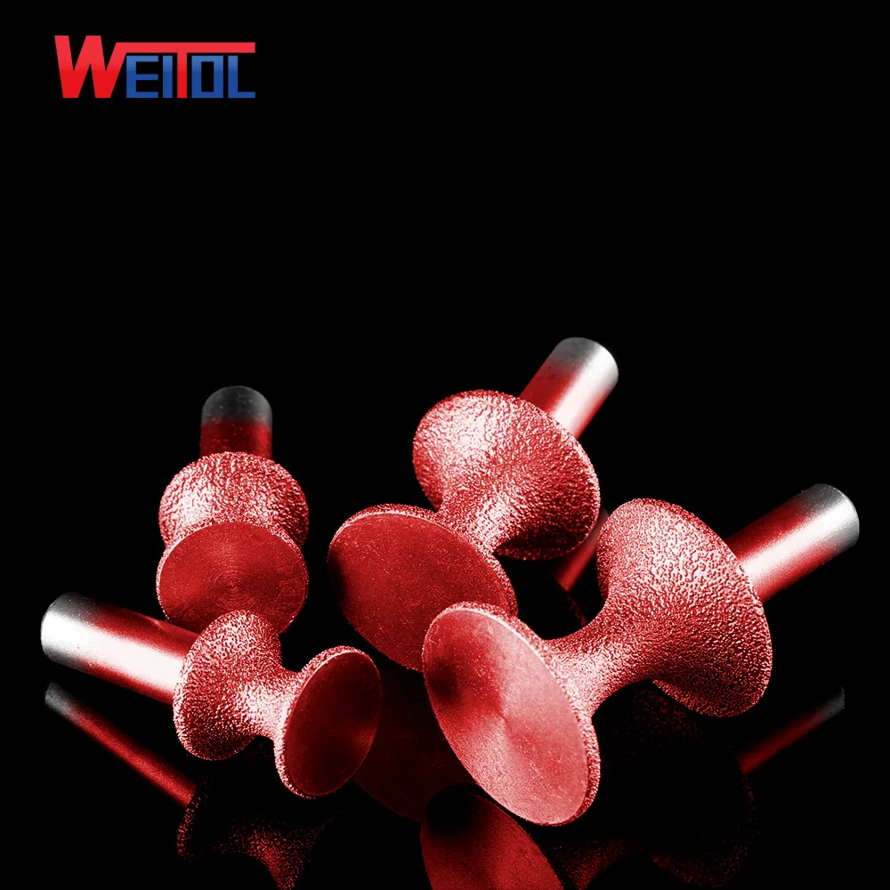 WeiTol, 1 шт. полукруглые фрезы, Классические фрезы ogee, Фрезы с ЧПУ, Вакуумные Паяные профильные фрезы, каменный нож