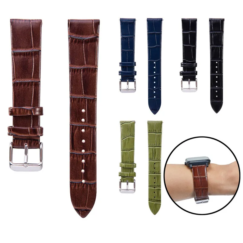 Сменный ремешок для часов 22 мм кожаный наручных Huami Amazfit Bip Youth Watch