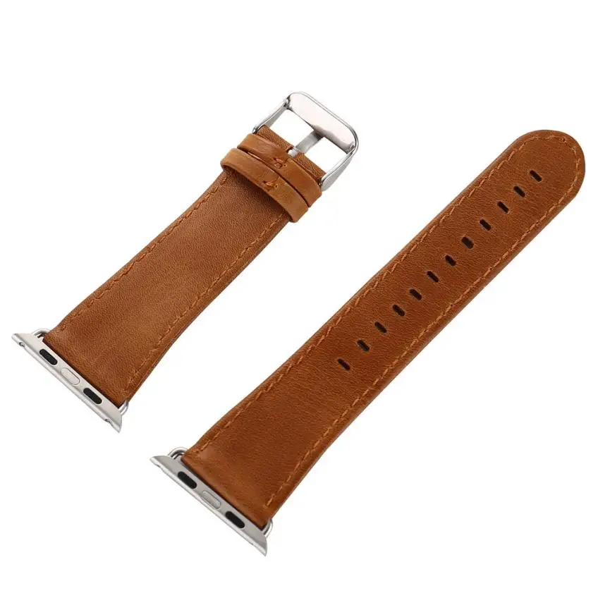 Moment# N03 Free 2018 Top Sales Leather Buckle Wrist Watch Band Strap Horses Belt for Apple 38mm 42mm Dropshipping | Наручные часы