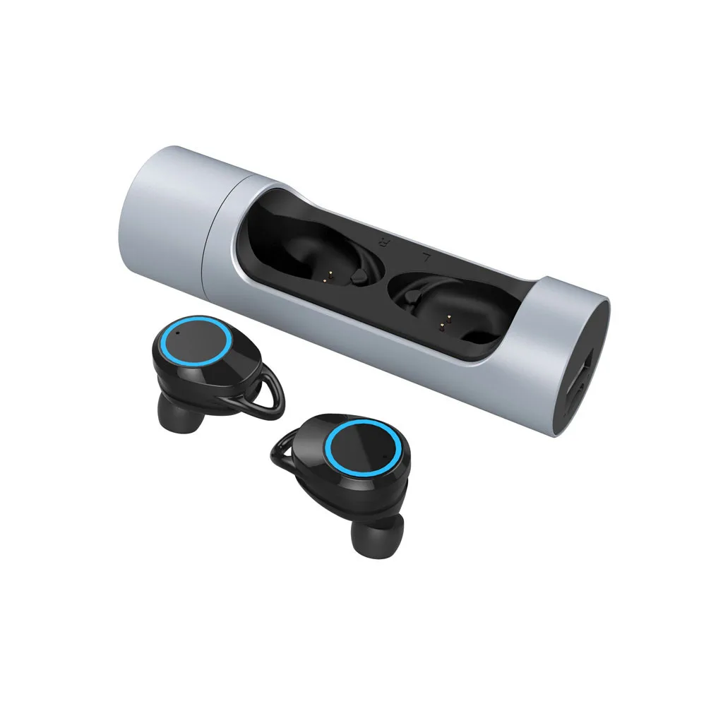 Металлическая Bluetooth 5,0 бинауральная беспроводная гарнитура, Спортивная беспроводная гарнитура, игровая bluetooth-гарнитура для huawei samsung 42