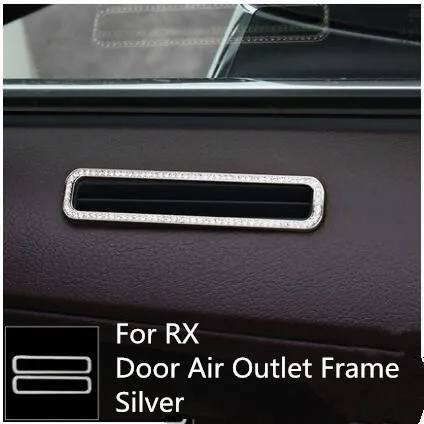 Золотая/серебряная кристальная дверная воздушная выпускная рама для Lexus RX200T