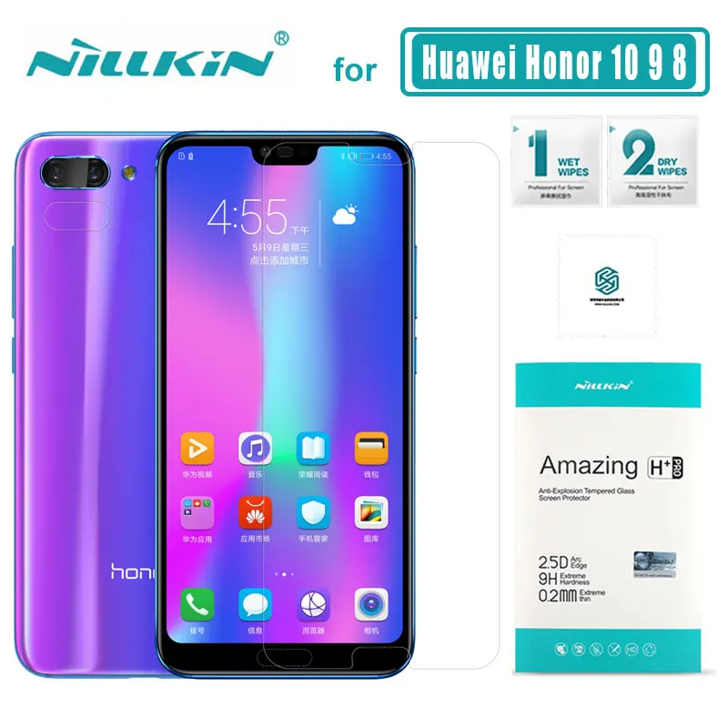 Huawei Honor 10 стекло Nillkin закаленное стекло Honor 9 Защита экрана для huawei Honor 10 9 8 9H жесткое против царапин стекло Nilkin
