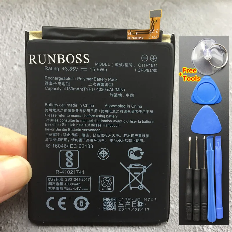 100% Новый оригинальный настоящий 4130mAh аккумулятор для мобильного телефона asus Zenfone