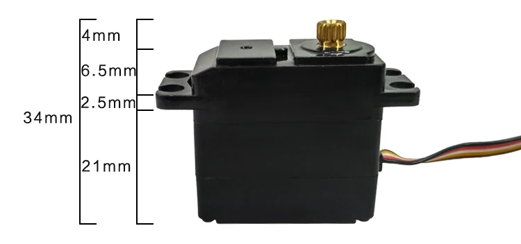 HBX 12891 12811B 12812 12813 HBX12891 RC Car Spare Parts upgrade Five wire metal steering gear servo