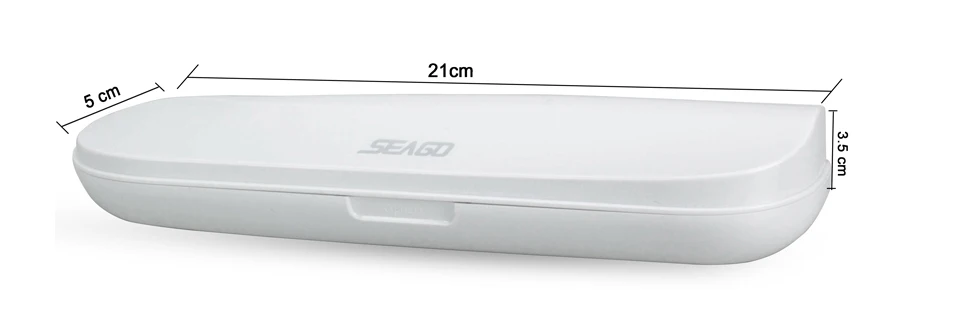 Сменная Насадка для электрической зубной щетки, насадки для Seago SG507, Дорожный Чехол для зубной щетки, защитная коробка, черный, белый цвет, аксессуары для Seago