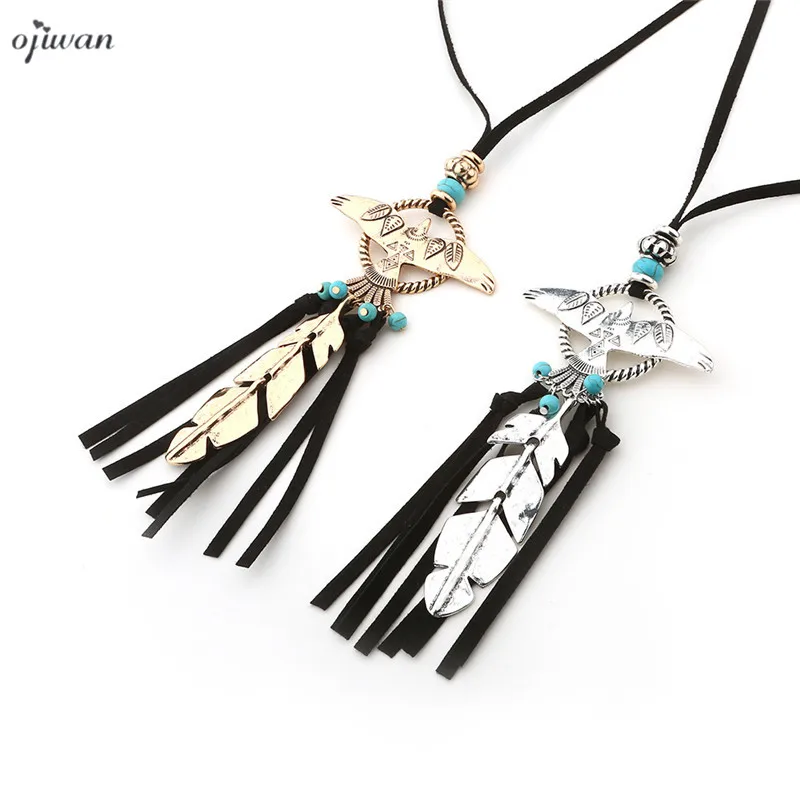 Женское винтажное ожерелье с подвеской Boho богемные этнические цыганские