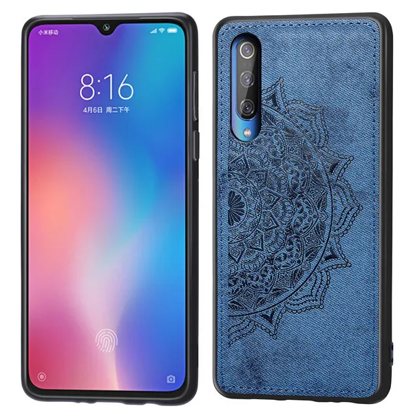 Чехол для Xiaomi mi 9, роскошный тканевый жесткий чехол из поликарбоната, противоударный чехол на заднюю панель, автомобильный металлический магнитный чехол для Xiao mi 9 mi 9 Fundas Shell