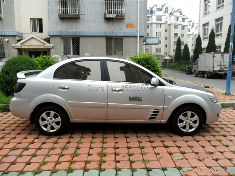 Используется для Kia RIO спойлер 2008-2011 RIO спойлер с светильник высокого качества ABS Материал заднее крыло автомобиля праймер цвет задний спойлер