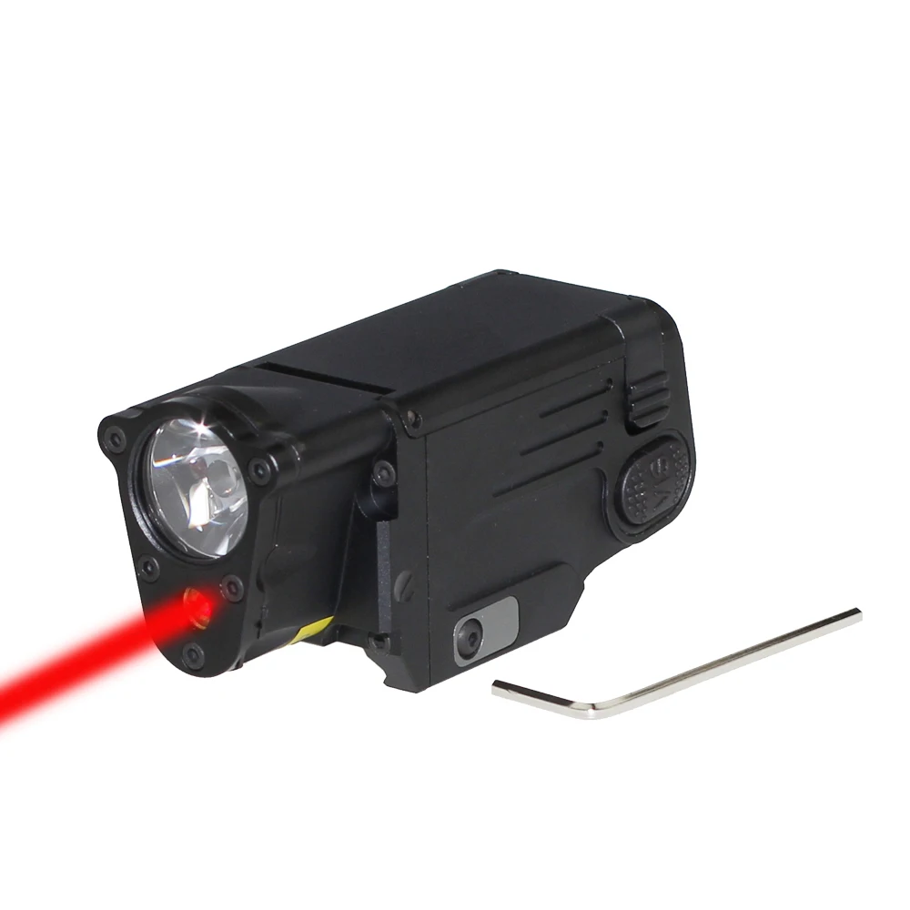 Тактический лазерный фонарик SPINA OPTICS Combo Red Laser Gun стробоскоп|Подсветка для оружия|