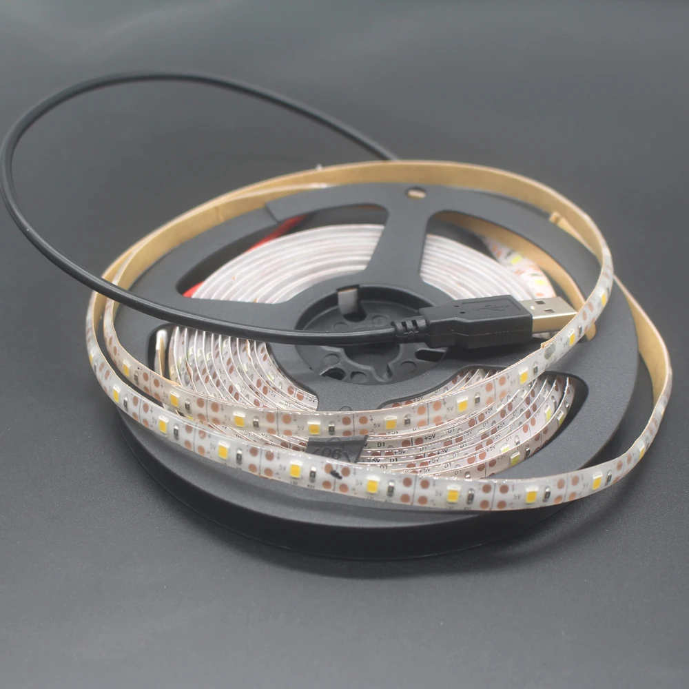 5V USB Мощность Светодиодные ленты светильник RGB 2835 3528 SMD HD ТВ настольных ПК Экран