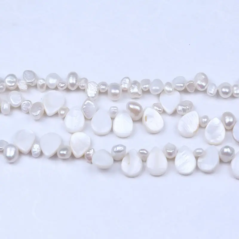 2016 Очаровательная Жемчужина в стиле барокко красивая Цветочная форма ожерелье с