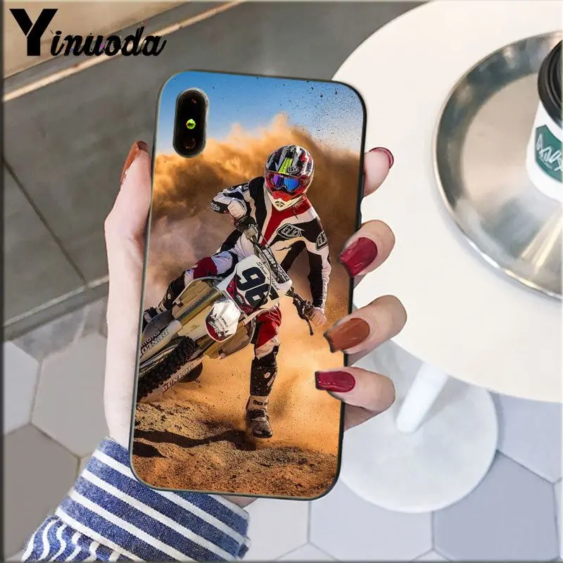 A9 Yinuoda moto Cross moto rcycle спортивный чехол для телефона Fundas чехол для iPhone X XS MAX 6 6S 7 7plus 8 8Plus 5 5S XR - Цвет: A9