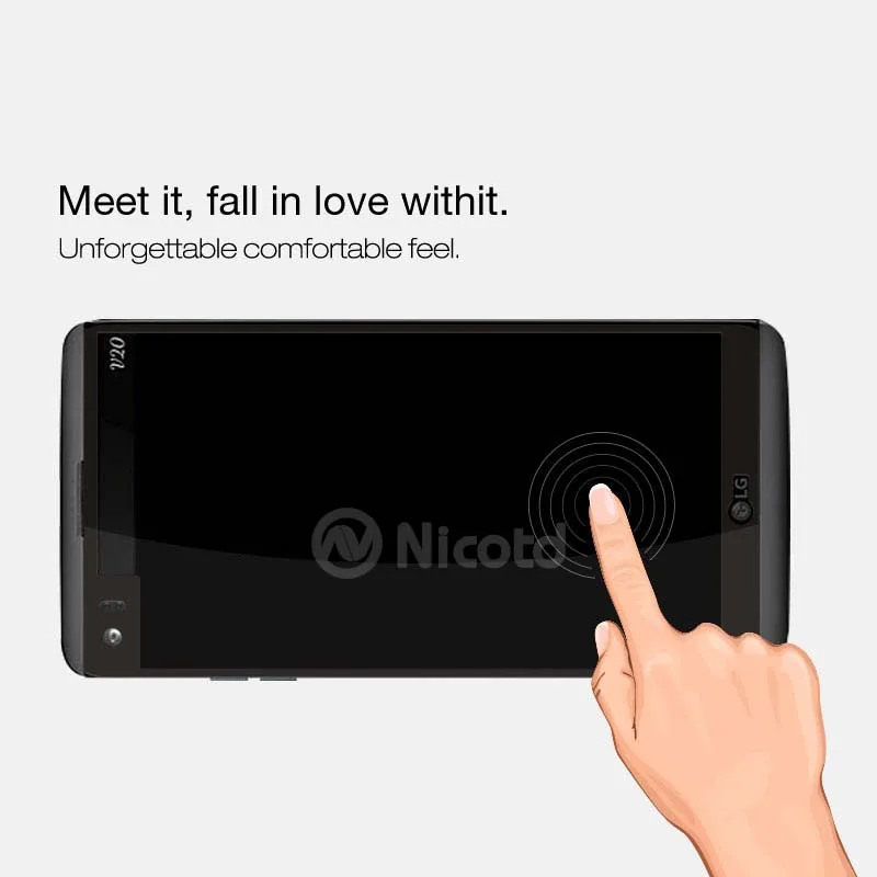 Nicotd 2 шт./лот 2.5D цветное полное покрытие закаленное стекло для LG V20