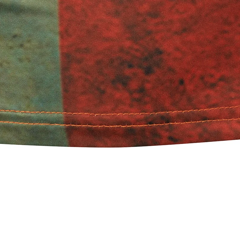 2017 Лето Мужская Новый Европейский Код Флаг Печати Повседневная Тонкий Моды С