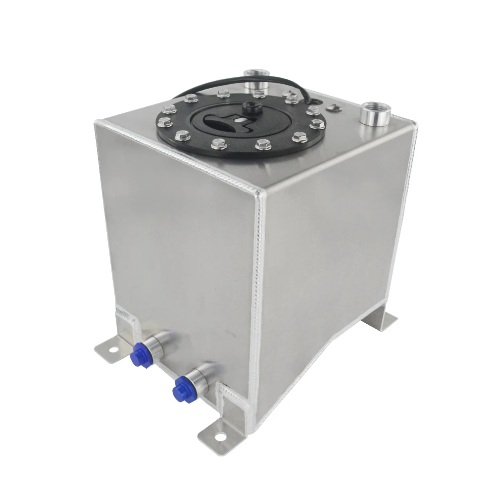 WLR RACING-10L алюминиевый топливный расширительный бак, зеркальный блеск топливных элементов с пеной внутри/датчик WLR-TK38
