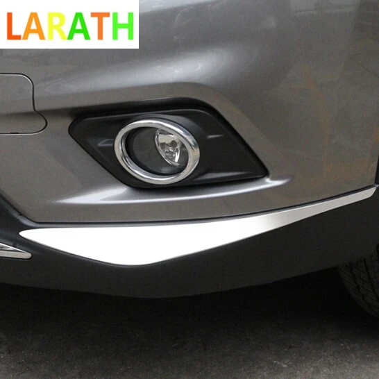 Защита углов переднего бампера для Nissan X-Trail T32 Rogue 2014 2015 2016, ABS хромированные автомобильные аксессуары, 2 шт.