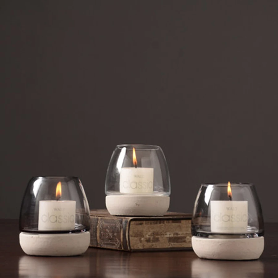Подсвечники Votive Tealight стеклянный Рождественский скандинавский винтажный Photophore