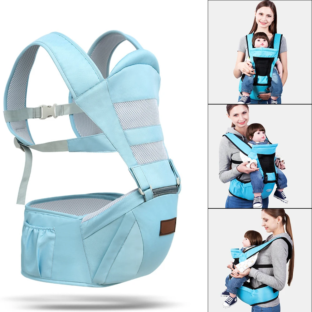 Brand Adjustable Baby Infant Toddler Newborn Safety Carrier Lap Strap Soft Baby Kangaroo Sling Carrier Geometric Backpack Sling