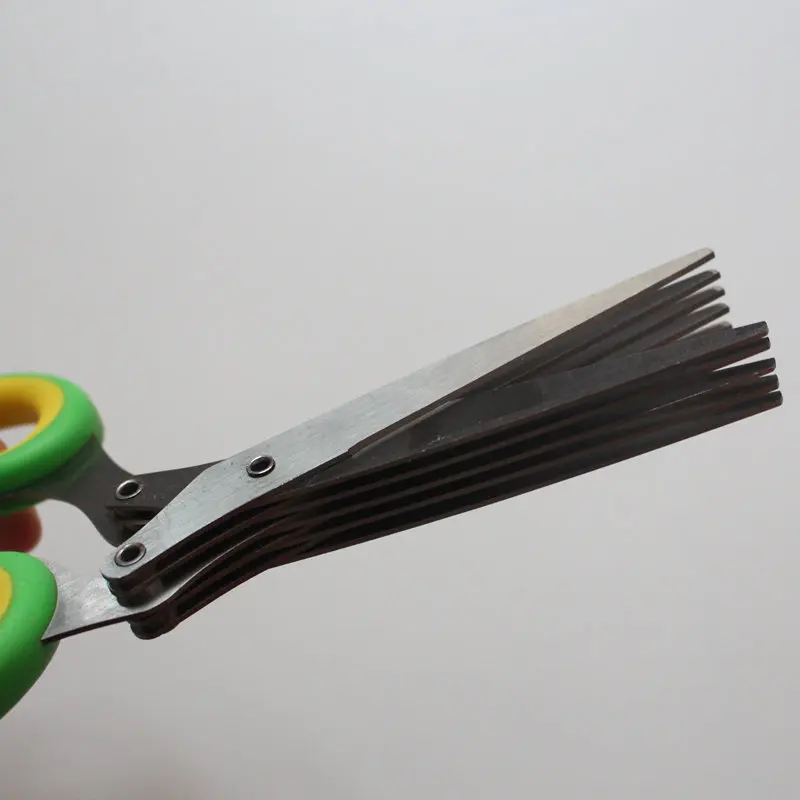 Кулинарные травы ножницы из нержавеющей стали 5 лезвий кухонные ножницы|shear