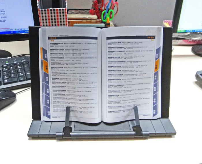 Портативный держатель для книг складная подставка планшета компьютера полка