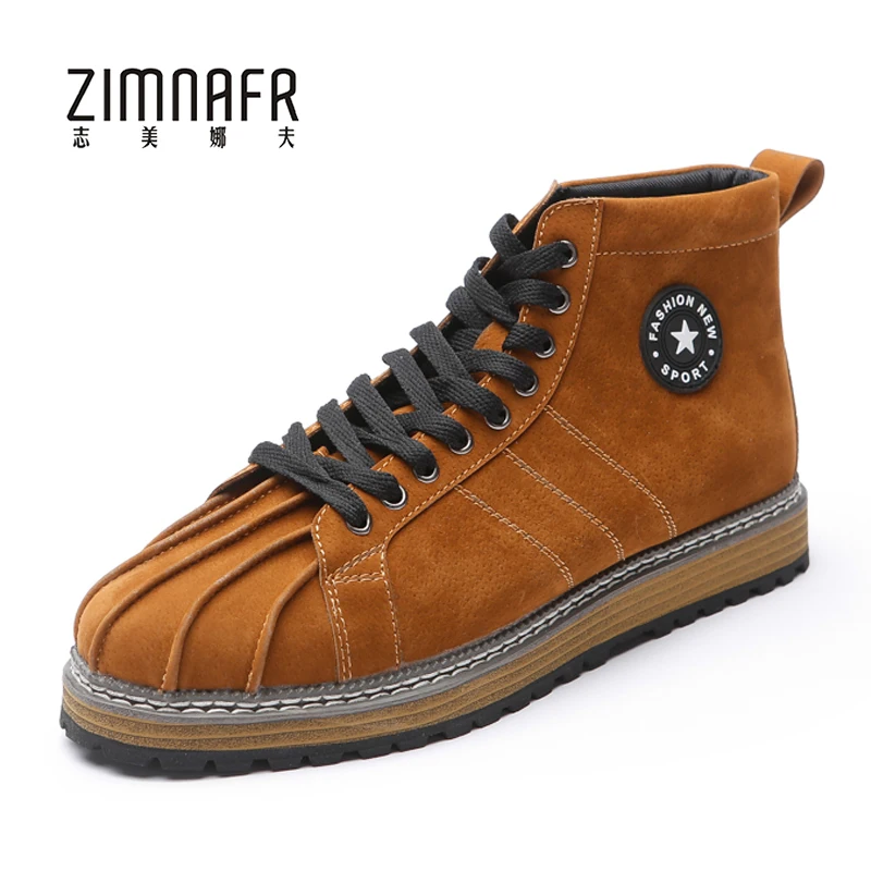 Мужские хип-хоп бархатные туфли мужские осенние ботинки рабочая обувь для