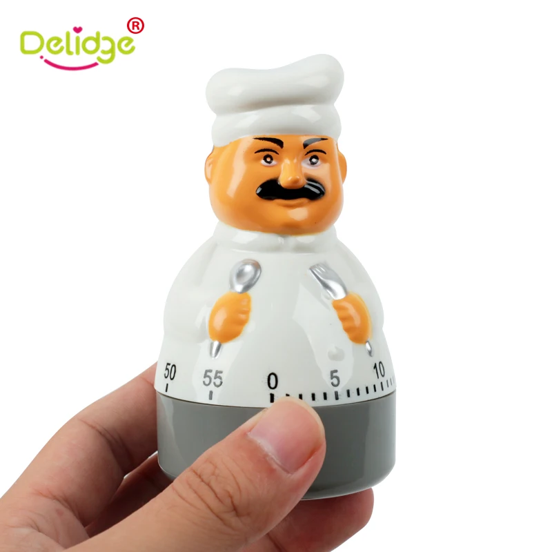 Delidge 1 шт. 60-минутный таймер обратного отсчета шеф-повара пластиковые электронные