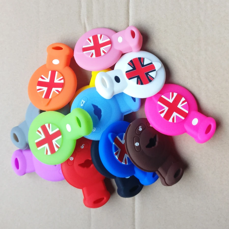 13 color Silicone car Key Case Cover For Bmw Mini Cooper key card original cover silicone Car-style Accessories | Автомобили и