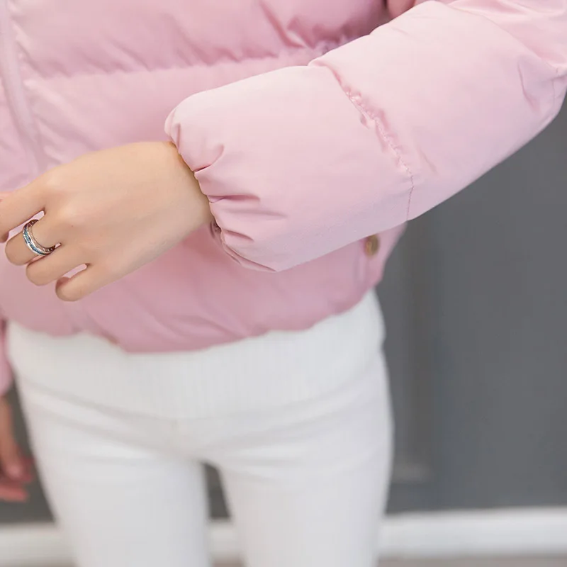 Детская пуховая куртка для мамы и дочки 2017 зимняя верхняя одежда хлопковая