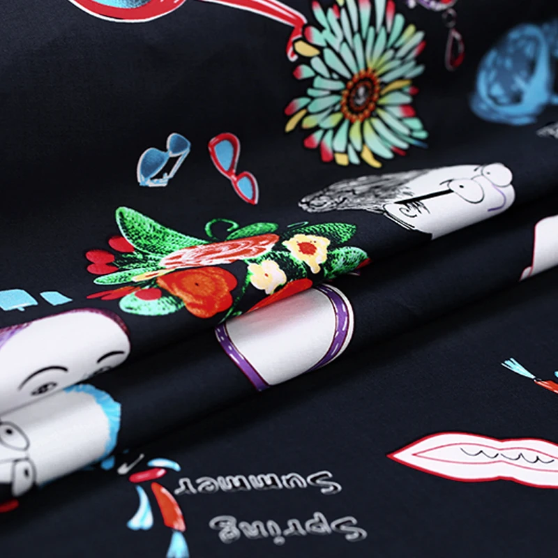 Хлопковая ткань для платья брюки tissu tissus au Meter costura stofen Япония|cotton fabric for dress|stretch cotton