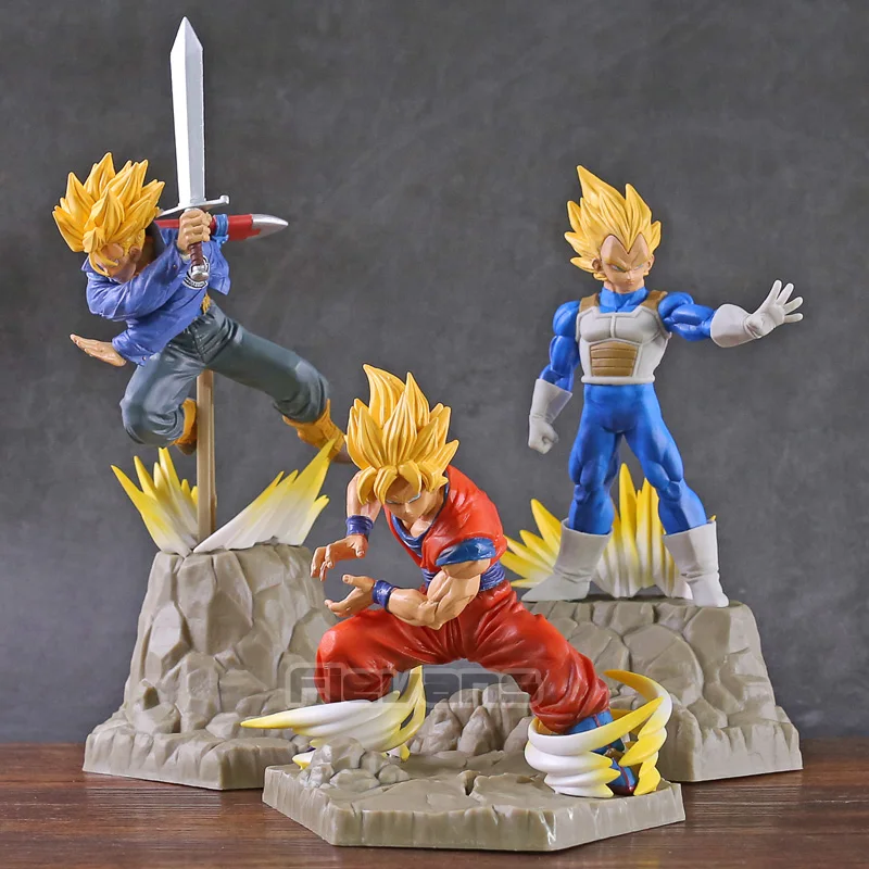 Dragon Ball Z APF Super Saiyan Son Goku/Vegeta/Future trunks ПВХ Коллекционная Фигурка DBZ фигурка игрушка