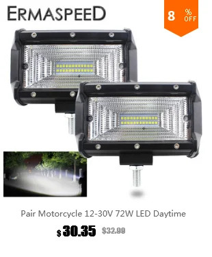 Универсальный светодиодный фонарь для мотоцикла 6000K 12 V, монтажные алюминиевые противотуманные фары, аксессуары для гоночного мотокросса