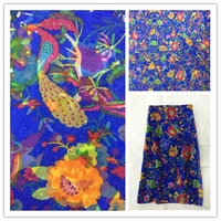 140cm printed nature silk chiffon fabric for crafts material sewing women dress scarf clothes textile100 silk 6mm ds02