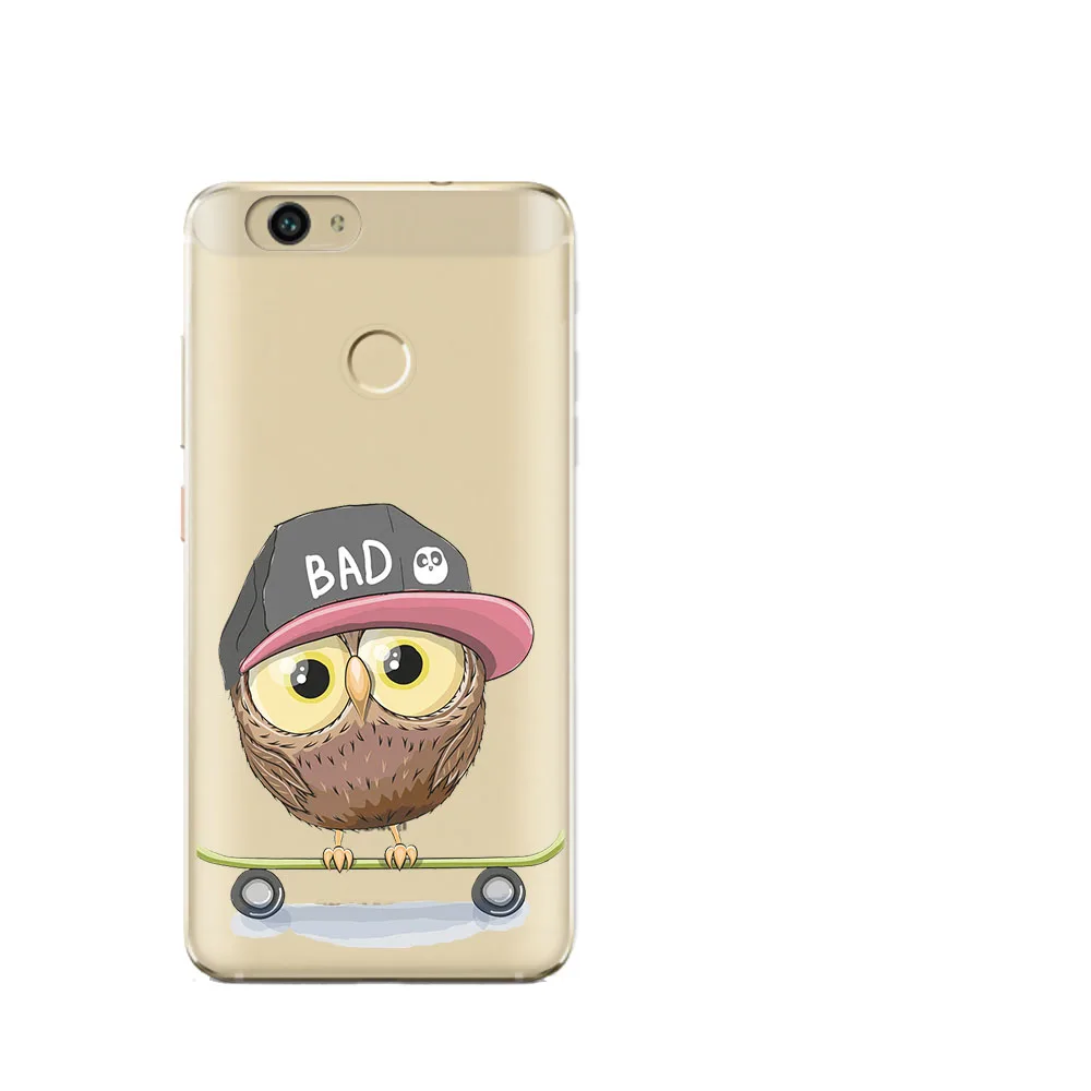 Owl Phone Case For Huawei Y5 2017 Y6 II Y7 Nova 2 P10 Plus P8 P9 Honor 9 6A Mate 10 lite animal picture TPU silicone soft shell |