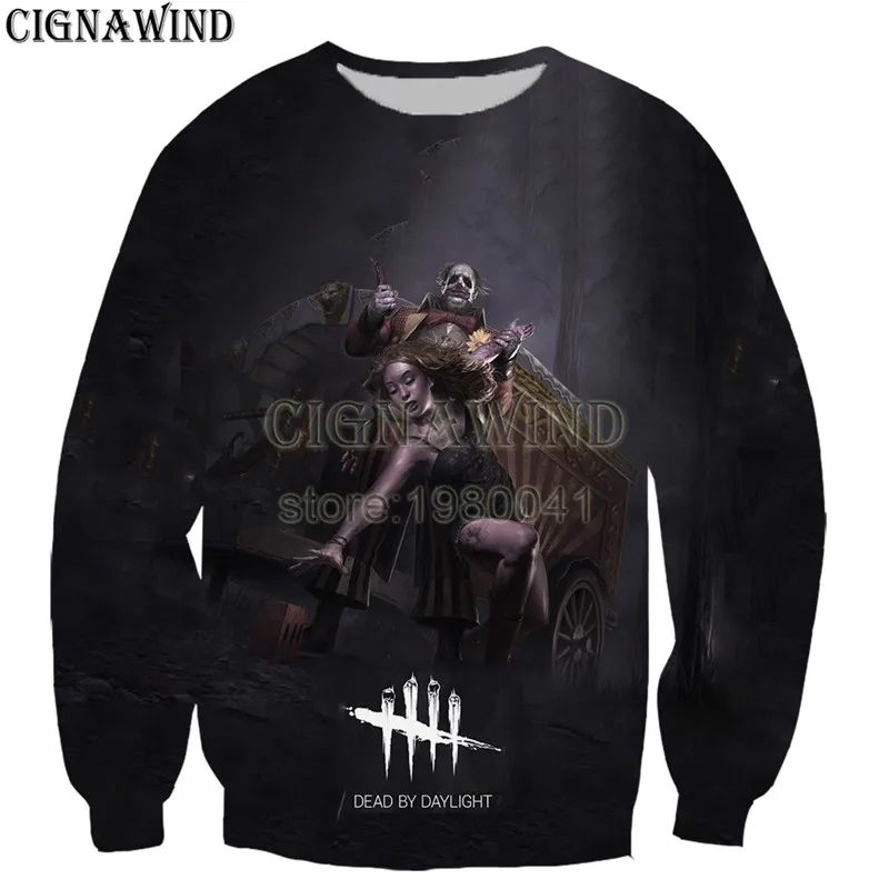 Новый Harajuku game dead by daylight 3D принт забавные толстовки Модные мужские/женские