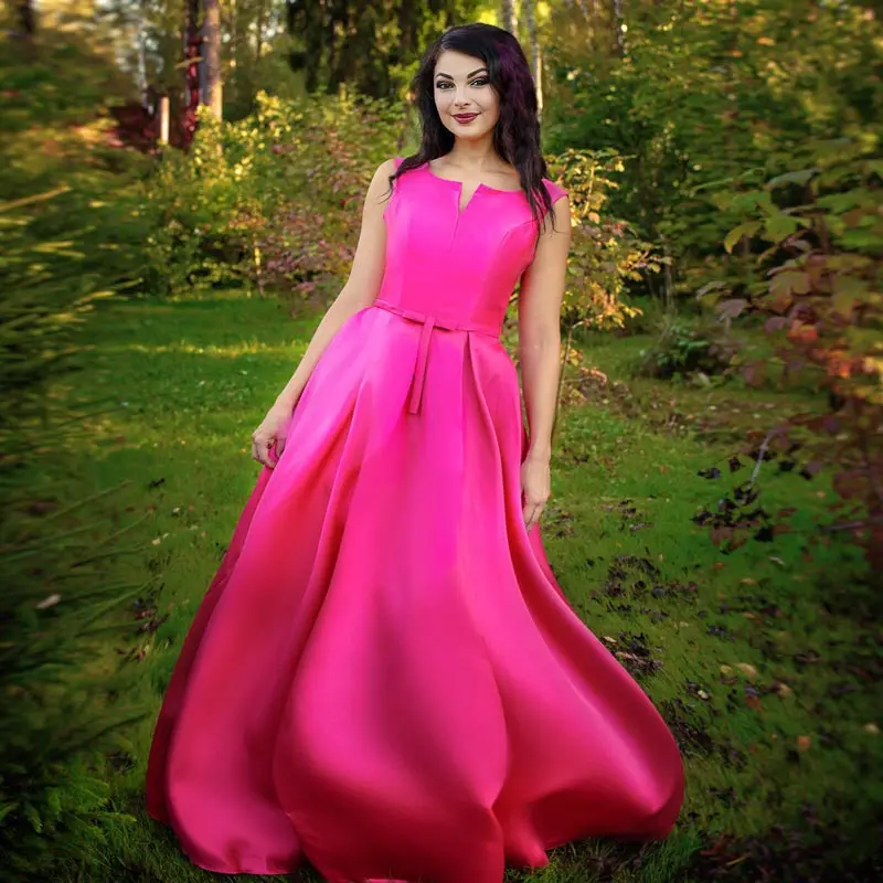 FADISTEE New arrival elegant long dress sleeveless simple pocket Mother of the Bride plus size vestido de noiva robe de mariee