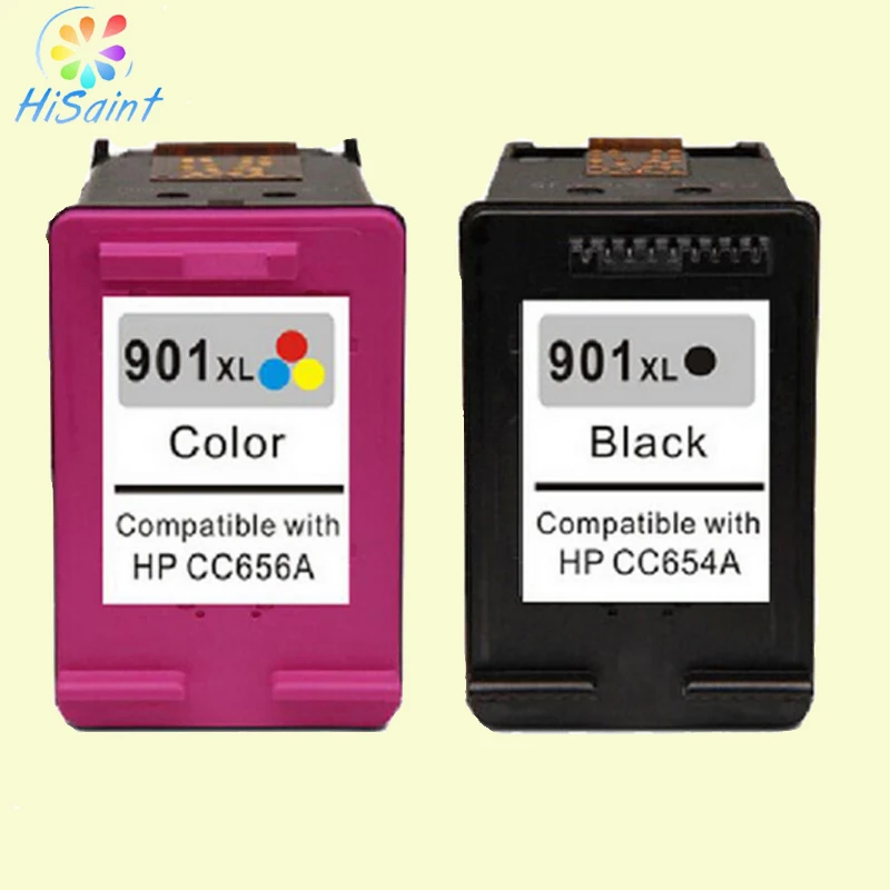 Чернила hisaint картридж для Hp 901 XL черный и цвет совместимого принтера hp 4500 J4580 J4550 J4540