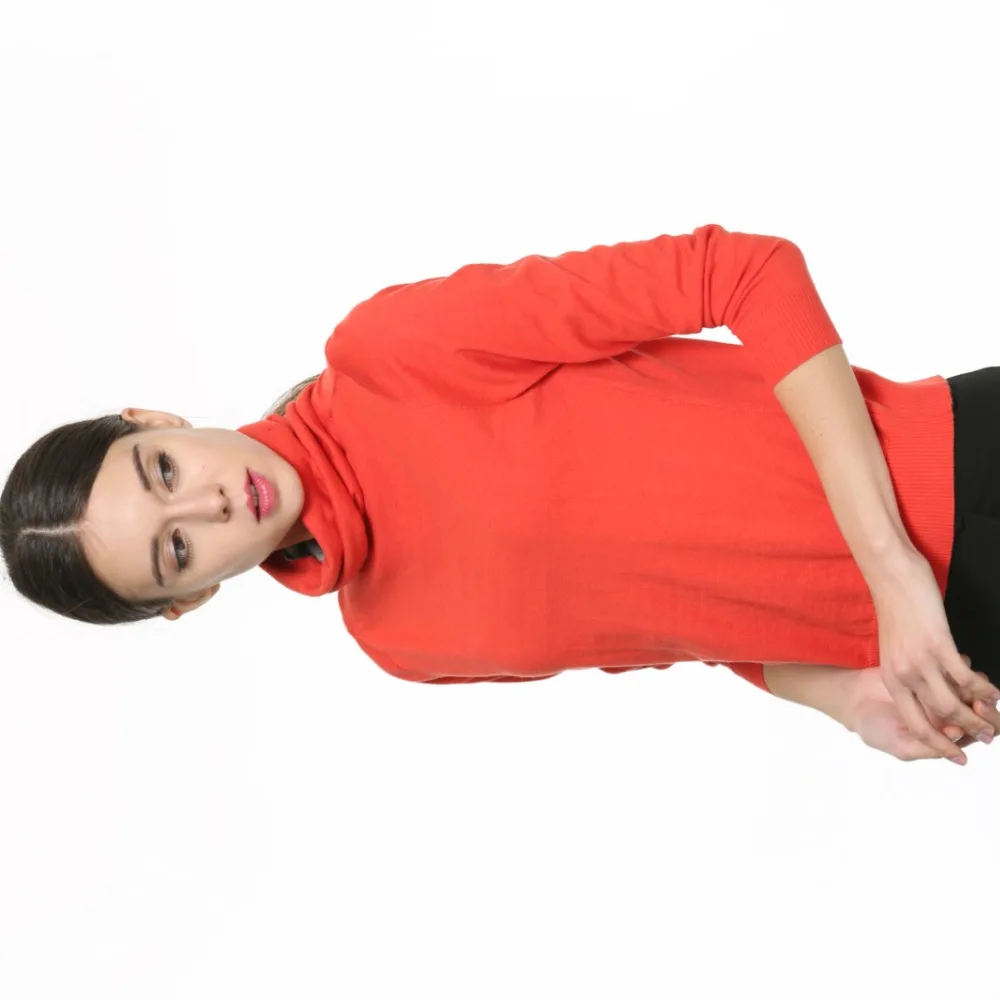 GUIYI теплая Высококачественная шерстяная нижняя рубашка Женская Тонкая шелковая