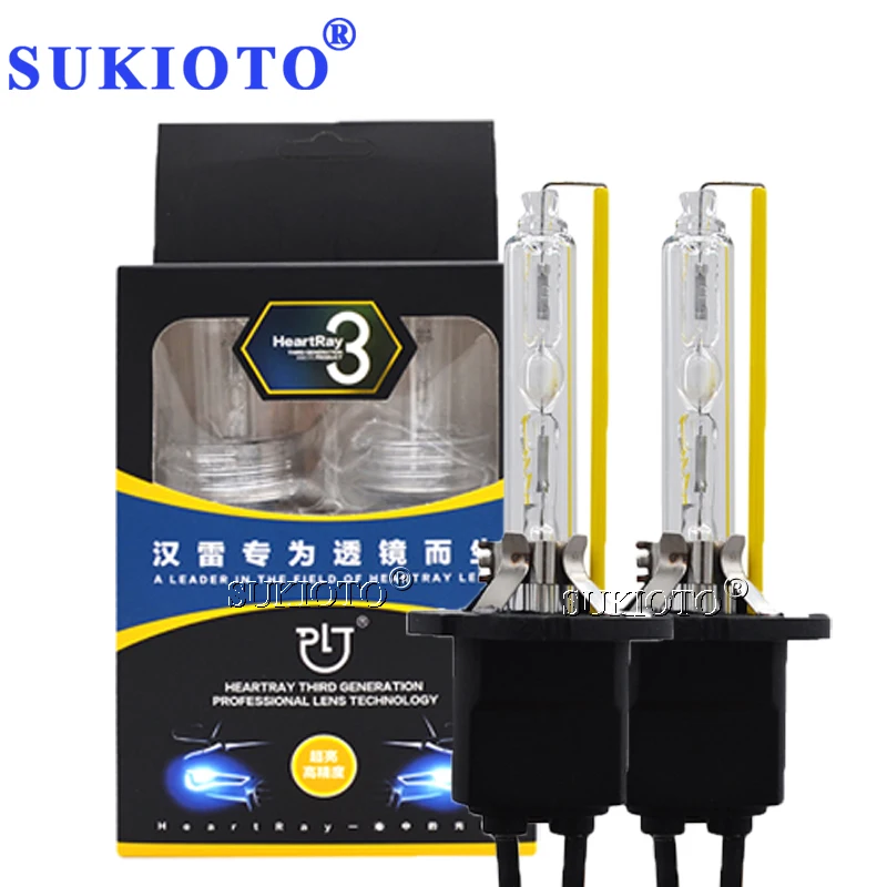 Оригинальные ксеноновые лампы SUKIOTO Heartray D2H H7 H11 H1 H8 HB3 HB4 4500K 5500K 6500K AC hid лампа для фар