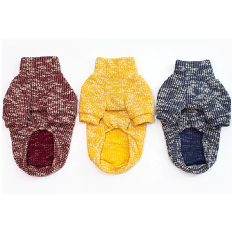 Свитер для собаки зимняя одежда собак вязаная чихуахуа пудель мопс французский