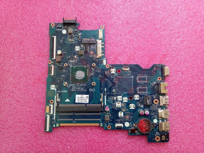 Для HP 15 AC серии Материнская плата ноутбука 816433 501 ABQ52 LA C811P с N3050 Бесплатная